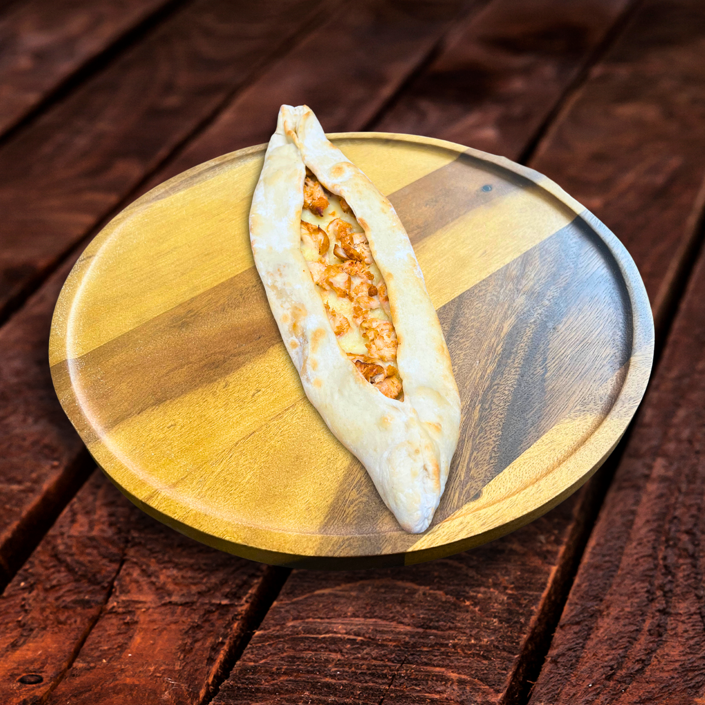 Chicken Cheese Turkish Pide