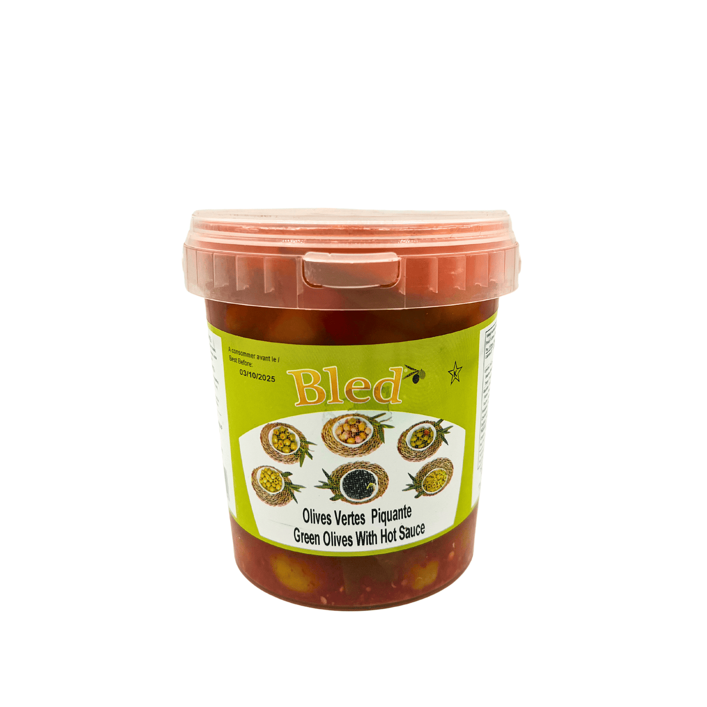 Bled: Green Olives With Hot Sauce, 500 g