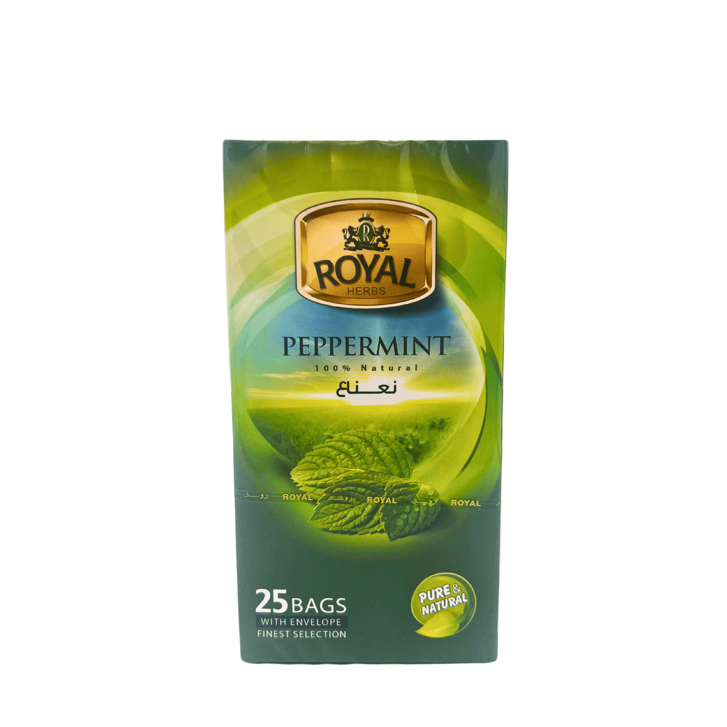 Royal Herbs: Peppermint, 100% Natural, 25 Bags