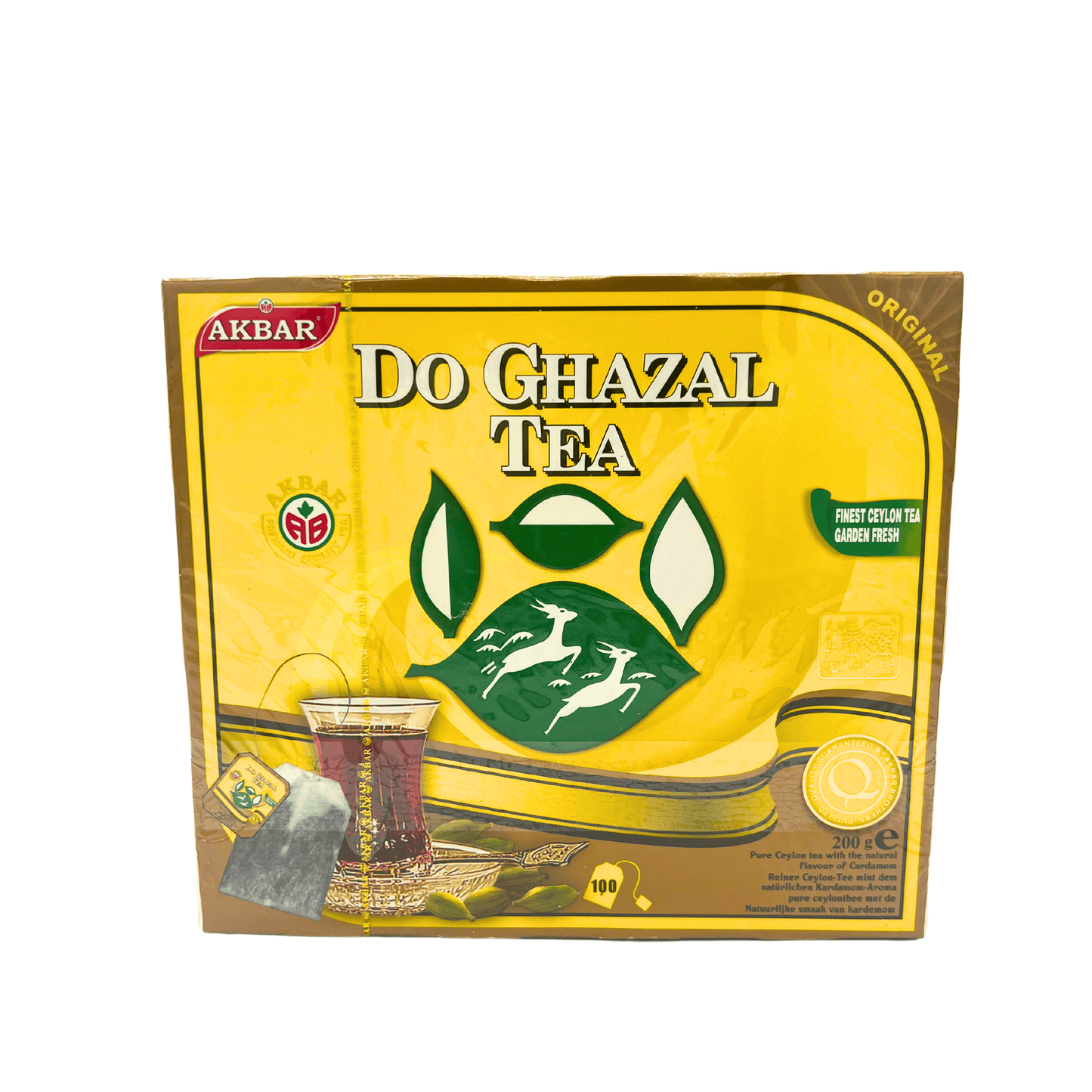 Do Ghazal Tea: Pure Ceylon Tea With The Natural Flavour Of Cardamom, 100 Bag