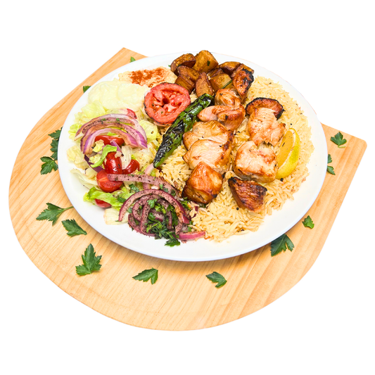 BBQ Chicken Sticks Plate