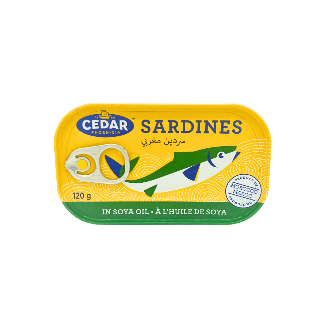Cedar: Sardines, In Soya Oil, 120g