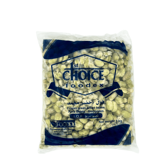 Choice Foodex: Frozen Green Broad Beans, 1 kg